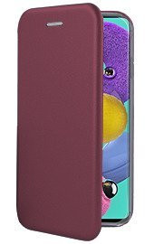 Луксозен кожен калъф тефтер ултра тънък Wallet FLEXI и стойка за Samsung Galaxy S20 Ultra G988 винен / бордо 